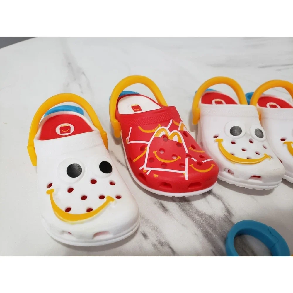 12 McDonald's Mini Crocs Keychain Toy Huge Lot Assorted 2024 2026 No Box